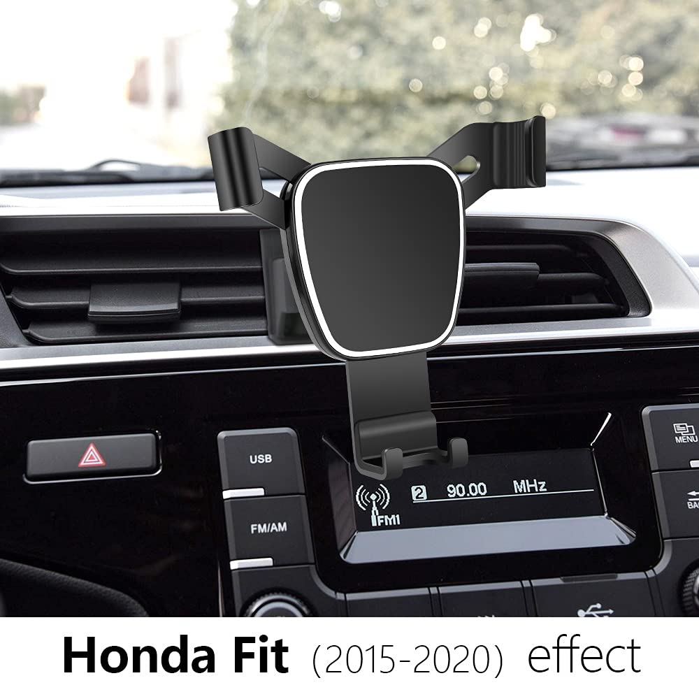 LUNQIN Car Phone Holder for Honda Fit 2015-2020 Auto Accessories Navigation Bracket Interior Decoration Mobile Cell Phone Mount