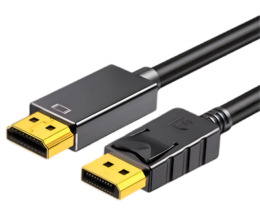 DP to HDMI 3m / 10ft Cable, Uni-Directional DP 1.2 Computer to HDMI 1.4 DisplayPort Cable, for Dell Lenovo HP Laptop Desktop PC Monitor TV GPU NVIDIA
