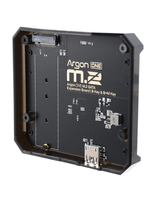 Argon ONE M.2 SATA Expansion Board for Raspberry Pi 4 | SSD Storage Upgrade | Supports M.2 SATA B-Key & B+M Key | UASP High-Speed Transfer |