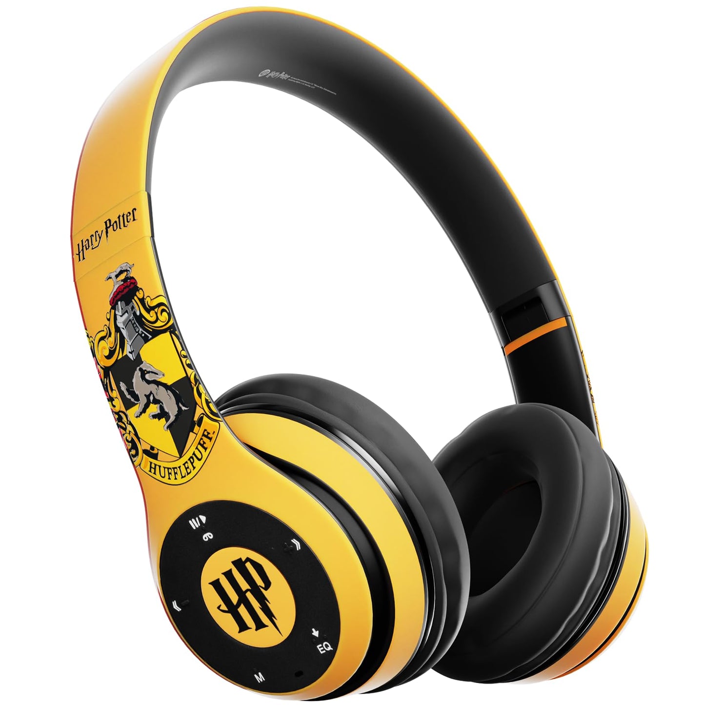 Harry Potter Hufflepuff Bluetooth Headphones with Built in Mic | Officially Licensed Wireless Headphones, Foldable Headset | Harry Potter Gifts…