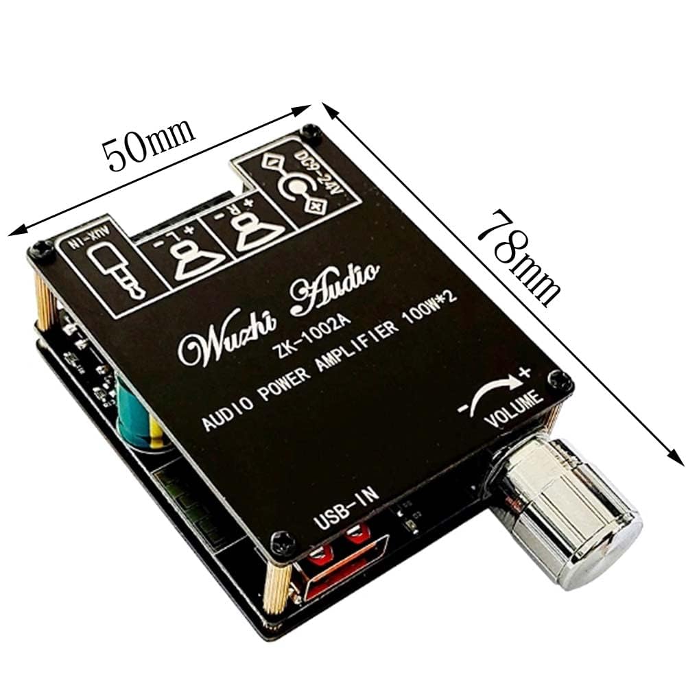 ZK-1002A Audio Digital Amplifier Module 2.0 Stereo Dual Channel 100 W + 100 W
