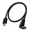 HDMI 2.0 Cable 4K 60HZ, Dafensoy High-Speed HDMI Male to Male 90 Degree Elbow Cable, Support 4K Ultra HD 3D 1080P Ethernet and Audio Return ARC