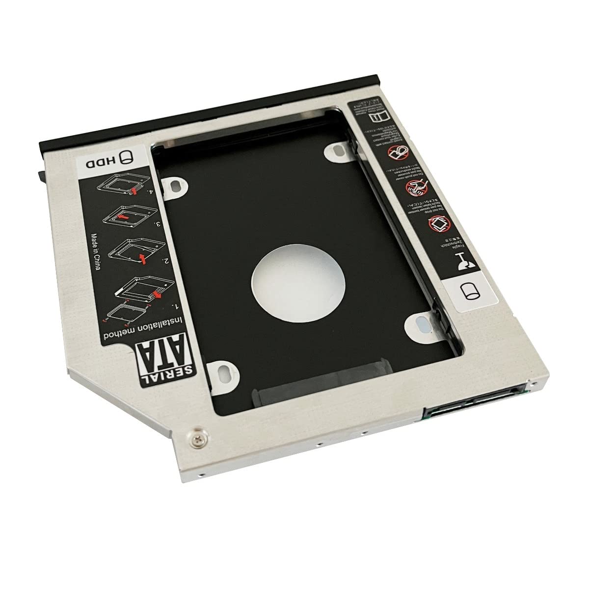 DY-tech 2.5" 9.5mm SATA 2nd HDD SSD Hard Drive Caddy Frame Tray for DELL Latitude E6400 E6500 E6410 E6510; DELL Precision M2400 M4400 M4500