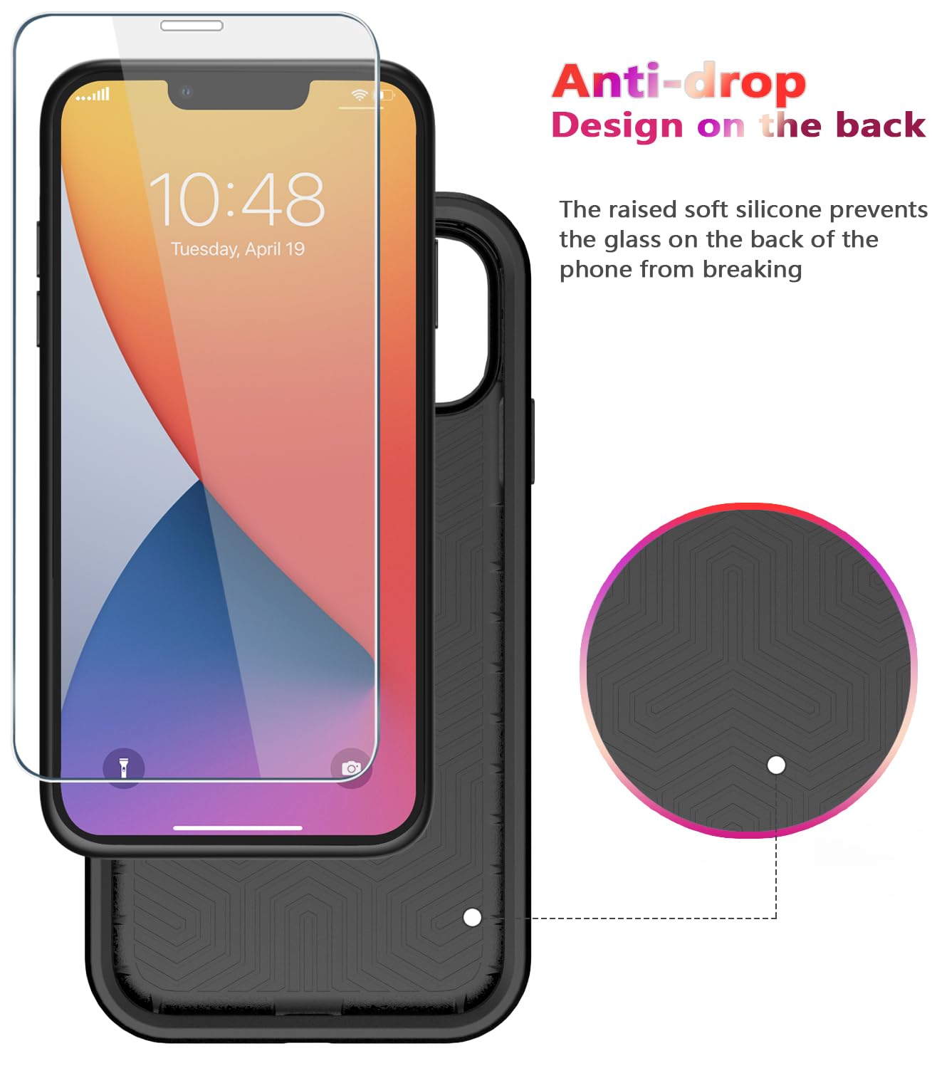 Diverbox for iPhone 11 Case [Shockproof] [Dropproof] [Tempered Glass Screen Protector],Heavy Duty Protection Phone Case Cover for Apple iPhone 11