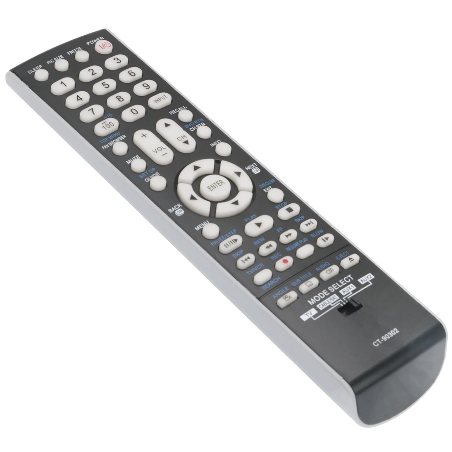 CT-90302 Replace Remote Control CT90302 fit for Toshiba TV 22AV500 22AV500U 37CV510U 40G300U3 32RV530U 40" LCD 42RV530 42RV530U 55G300 55G300U LCD LED
