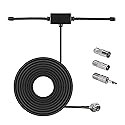 AEDIKO FM Radio Antenna Adhesive Mounting FM Radio FM Dipole Antenna for Stereo Receiver Indoor Music System FM Radio Home Stereo Receiver AV Audio