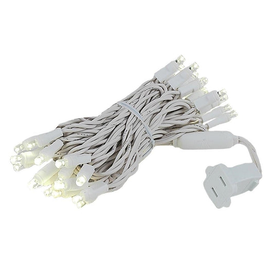 Novelty Lights 7 Feet 20 LED String Light, Warm White on White Wire