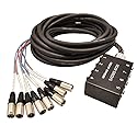 Seismic Audio SADMS-8x30 8 Channel Compact Sub Snake, 30-Feet Pro Audio Drop Snake