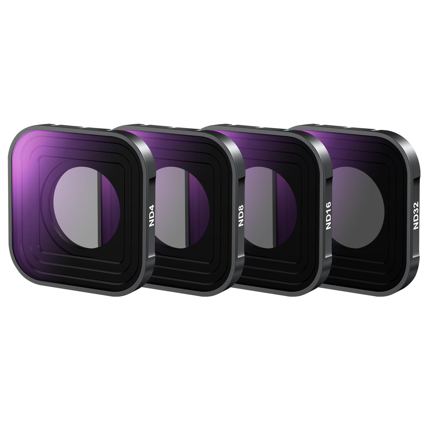NEEWER ND Filter Compatible with GoPro Hero 13 12 11 10 9 Black, 4 Pack ND4 ND8 ND16 ND32 Neutral Density Lens Filter Kit HD Multicoated Slim Action