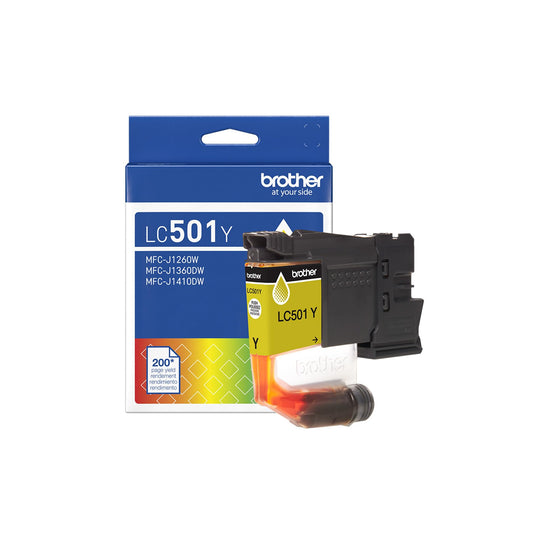 Brother Genuine LC501Y Standard Yield Yellow Ink Cartridge