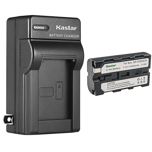 Kastar 1-Pack Battery and AC Wall Charger Replacement for Sony PLM-100 PLM-50 PLM-A35 PLM-A55 Q002-HDR1 UPX-2000 NEX-EA50M NEX-FS100 NEX-FS700R