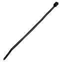 Panduit PLB2S-C0 Double Loop Cable Tie, Standard, Weather Resistant Nylon 6.6, 7.6-Inch Length, Black (100-Pack)
