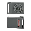 Foto&Tech Silicone SD Memory Card Holder Sleeve, Mini Camera-Shaped SD Card Storage, Camera Strap Mountable, Lug Ring Compatible, Gift