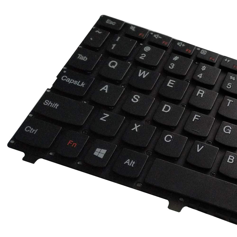 Laptop Replacement Keyboard Fit Lenovo IdeaPad 110S-11IBR 110S-11AST 5N20M53663 LCM15J13U4-H274 63411202900700 US Layout (Black)