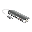 j5create USB-C 9-in-1 Multi Adapter Multi Adapter HDMI/Ethernet/USB 3.1, SD and MicroSD/PD 3.0 | 4K HDMI for MacBook | ChromeBook |USB-C Devices…