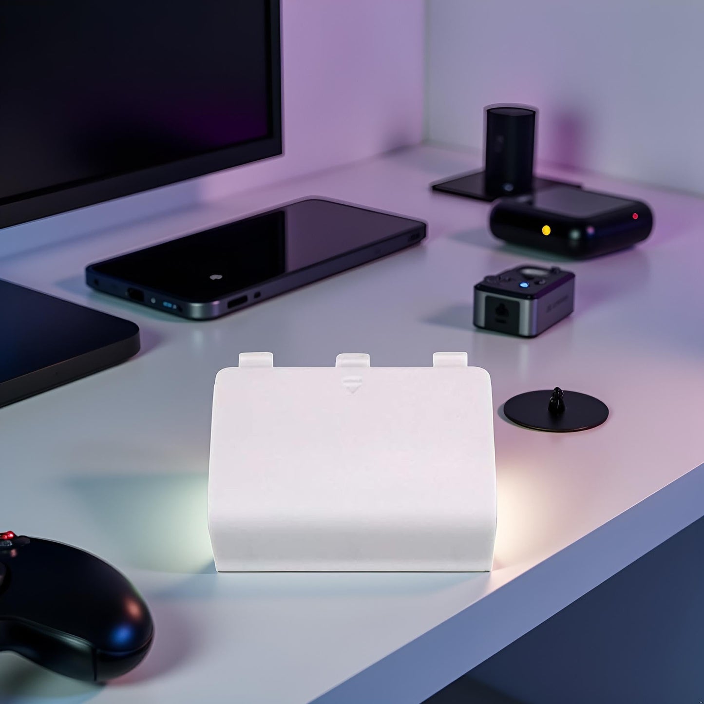 DPWOUM 1Pc White Battery Back Cover Lid Door Case for Xbox One Controller Gamepads and Standard Controllers