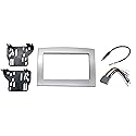 Silver Double Din Dash Install Kit w/Wiring Harness Radio Stereo Compatible with Dodge Ram