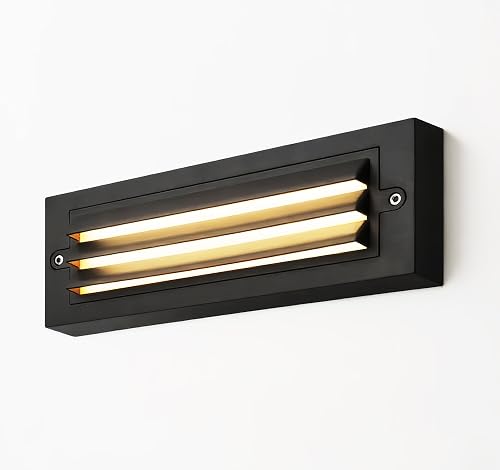 ZONK LED Step Lights Outdoor Indoor 120V, 10Inch Landscape Pathway Stair Lights 6W, 3000K Non-dimmable IP65 Waterproof Staircase Light, Deck Lighting