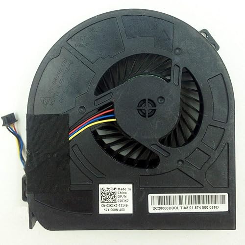 Z-one Fan Replacement for Dell Precision M4800 Series Gpu Cooling Fan, 02K3K7 DC28000DDDL 4-Wire 4-pin
