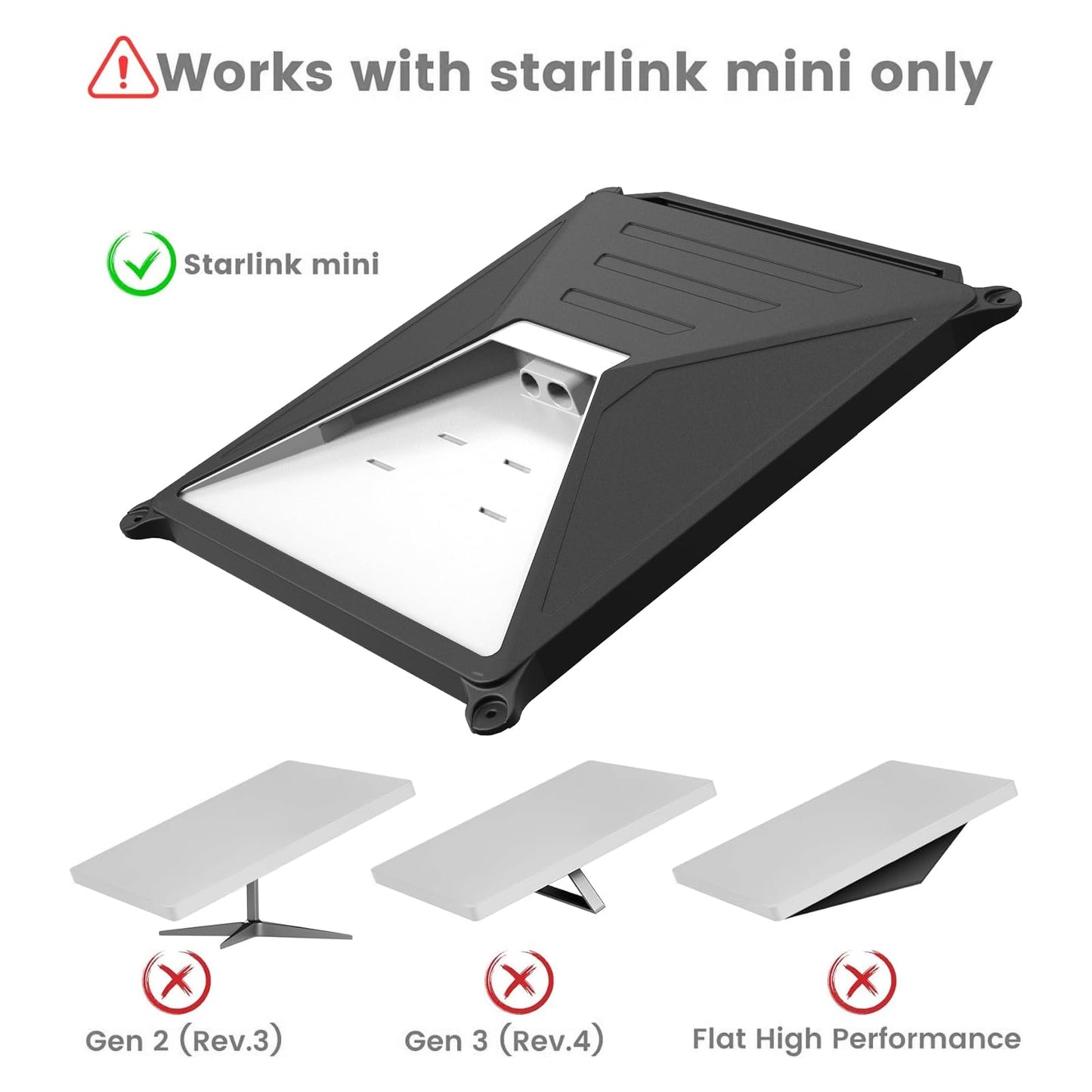 Starlink Mini 2-in-1 Silicone Cover with Enhanced Suction Cup,Dual-Layer for Superior Heat Dissipation,Shockproof Anti-Drop