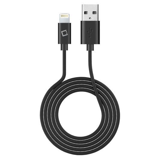 Cellet Apple Certified Lightning Cable Compatible for Apple iPhone Xs/Xs Max/Xr/X/SE/8/7/6/5 iPad/Pro/Air/Mini, iPod, Touch - 1 Meter (3.3 feet) Black