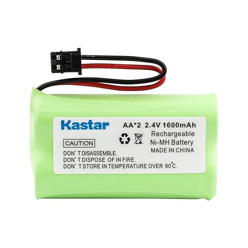 Kastar 10-Pack AAX2 2.4V 1600mAh MSM Plug Ni-MH Rechargeable Battery Replacement for Uniden BT1007 BT-904 BBTY0700001 CEZAi2998 DCX150 DECT1500 D1484