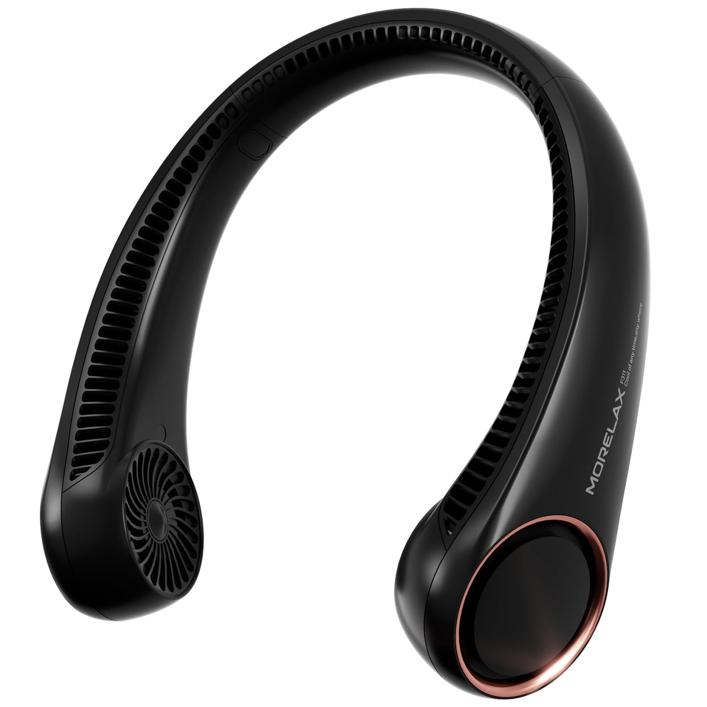 Portable Neck Fan Rechargeable, Personal Neck Cooling Fan, Hands Free Bladeless Fan, Ultra Quiet, 3 Speeds Adjustable Strong Wind, 4000 mAh Battery