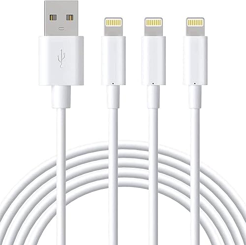 Marchpower Lightning Cable MFi Certified, 3Pack 6FT iPhone Charging Cable, USB A to Lightning Charger Cable for iPhone 14 Plus 13 Pro Max 12 11 Pro…