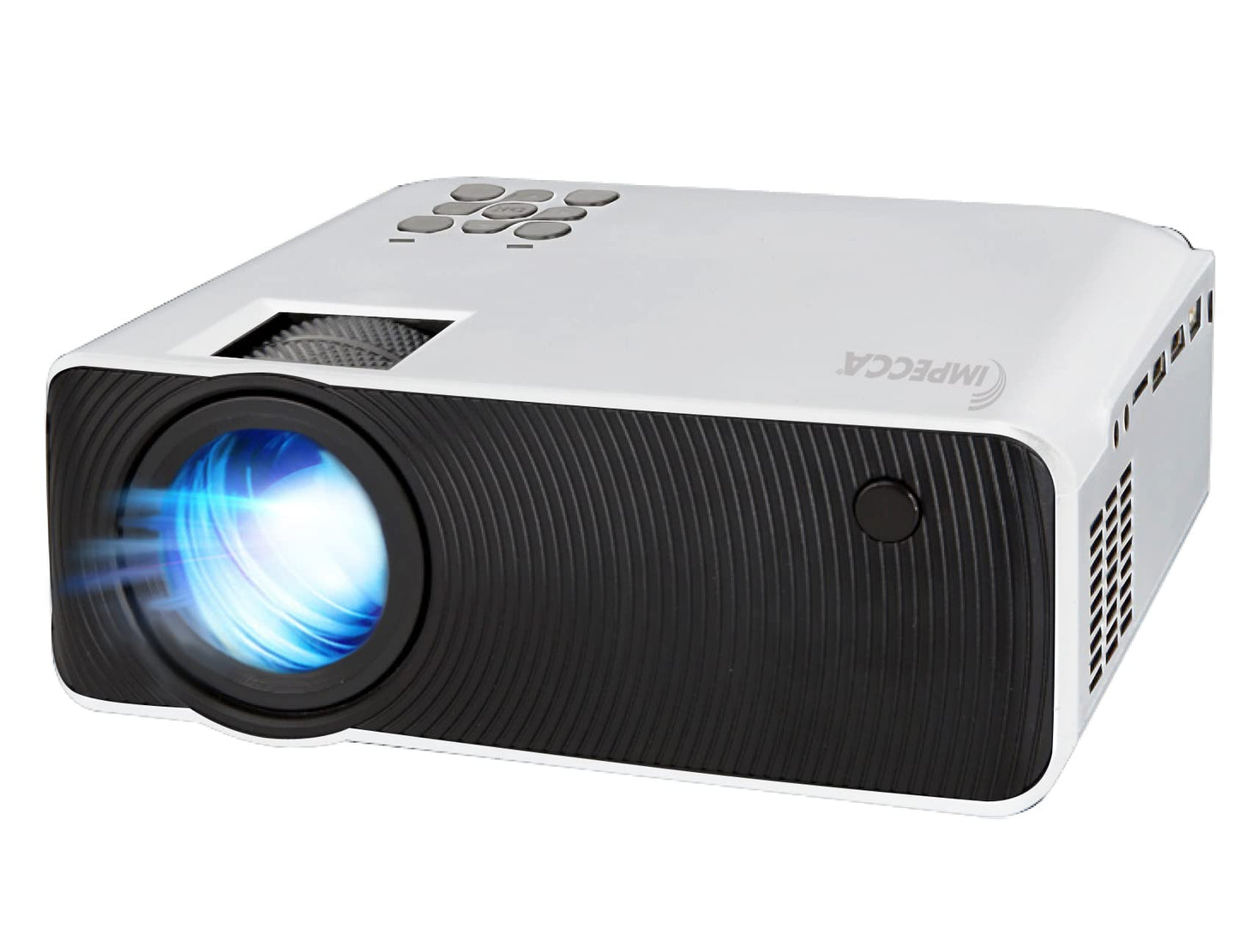 Impecca VP-300WK LED Home Theater Projector, HD 720p Picture Quality, Projecting Spectacle up to 180", Built-in Stereo Speakers, Remote Control, 160