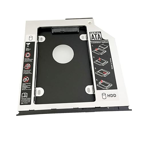 2nd HDD SSD Hard Drive Optical Frame Caddy Tray for HP ZBook 15 G1 G2 ZBook 17 G1 G2 with Bezel Front Panel Bracket Holder