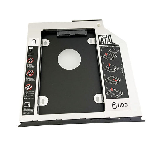 2nd HDD SSD Hard Drive Optical Frame Caddy Tray for HP ZBook 15 G1 G2 ZBook 17 G1 G2 with Bezel Front Panel Bracket Holder