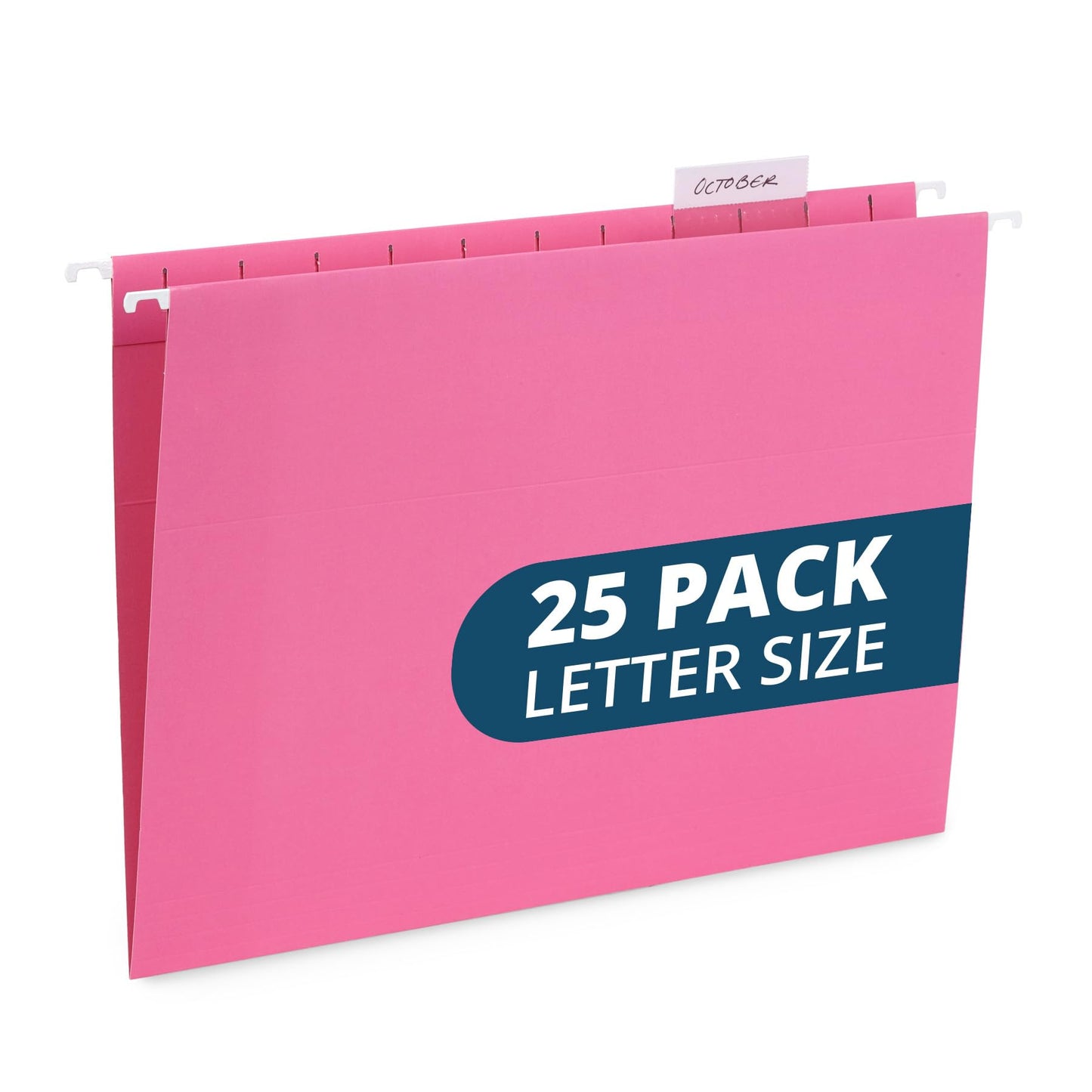 Blue Summit Supplies 25 Hanging File Folders, Letter Size, Pink