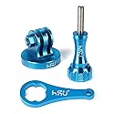 HSU Aluminum Alloy Metal GoPro Tripod/Monopod Mount with Aluminum Thumbscrew for GoPro Hero 13, 12, 11, 10, 9, 8, 7, 6, 5, 4, 3+, 3, 2, 1 HD, AKASO