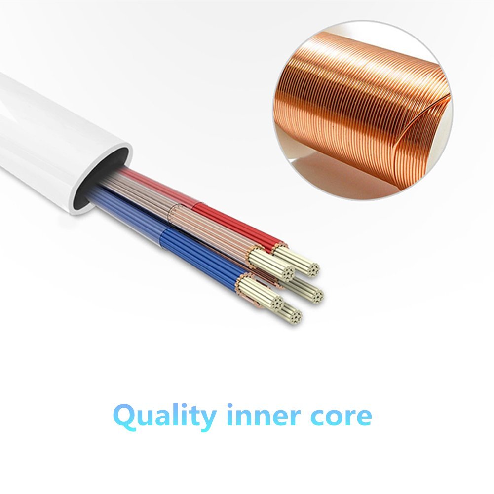iAbler iPod Shuffle Cable, 2 Pack 3.5mm Jack/Plug to USB USB Power Charger Sync Data Transfer Cable for iPod Shuffle 3rd 4th 5th MP3/MP4