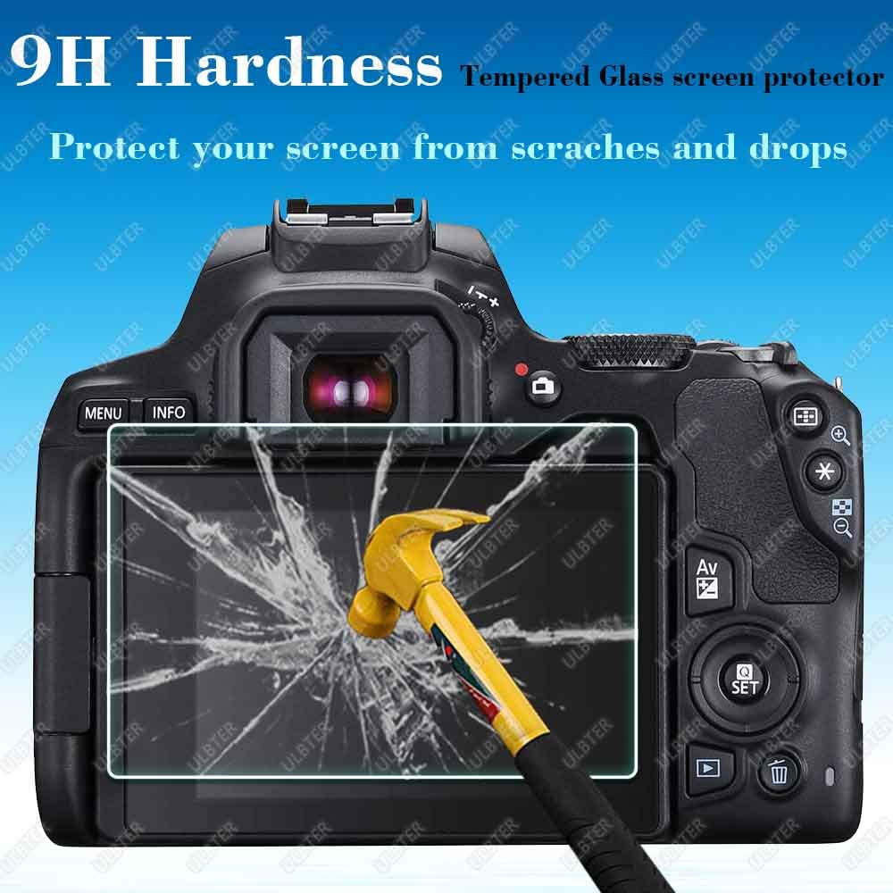ULBTER Screen Protector for Canon EOS Rebel SL3 / 250D Camera & Hot Shoe Cover, [2+3Pack] 0.3mm 9H Hardness Tempered Glass Flim Anti-Scrach