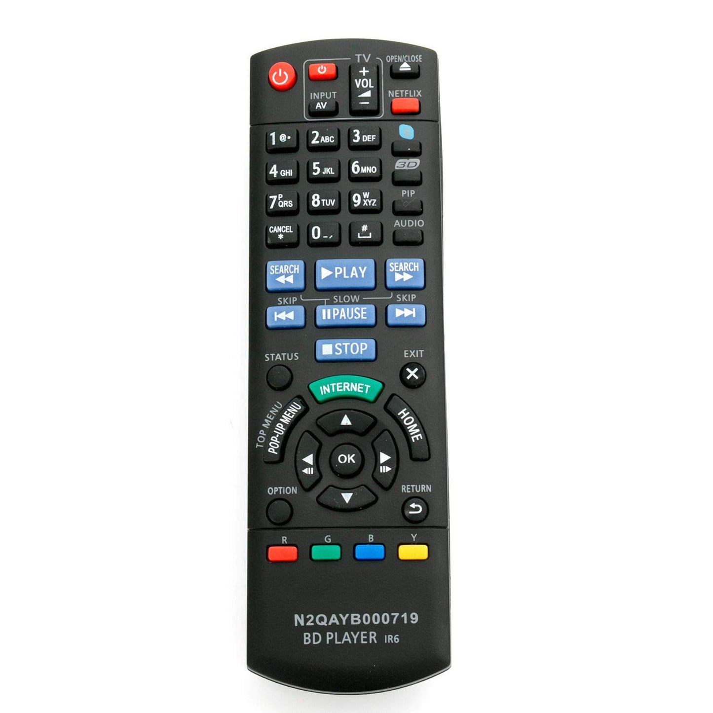 N2QAYB000719 Remote Control for Panasonic Blu-ray Disc Player DMP-BDT220