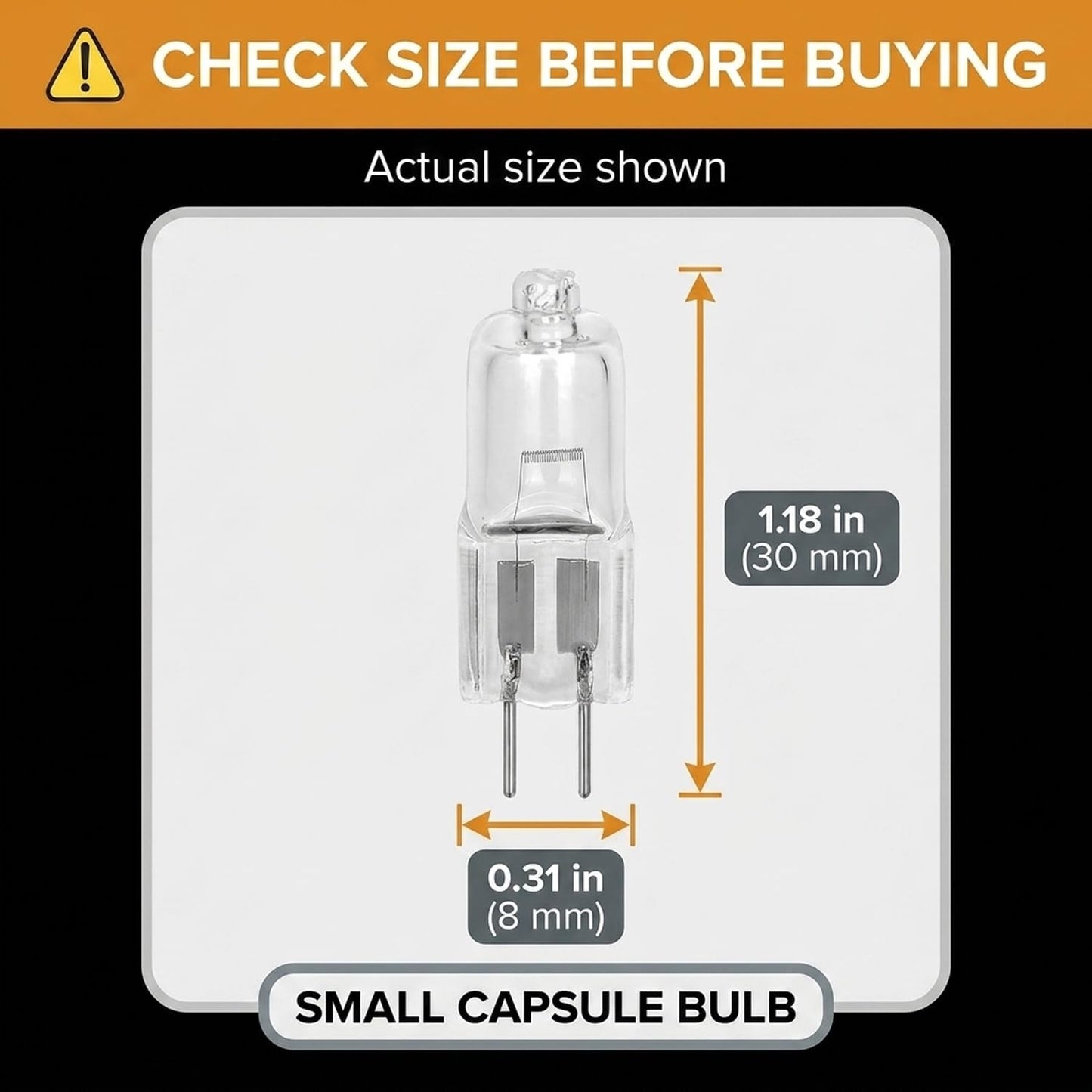 10 Pack 4mm Pin Spacing ONLY 10 Watt AC DC 12V Capsule T3 Light Bulb Replacement JC G4 2 Pin Base Halogen Kitchen Table Pendant Lamp 12 Volt 10W