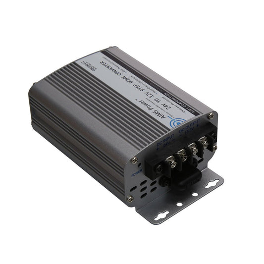 AIMS Power CON30A2412 30-Amp 24V to 12V DC to DC Converter, Green Led on Front Panel, Terminal Block For DC Input/Output, Over Temperature Protection, Over Load Protection