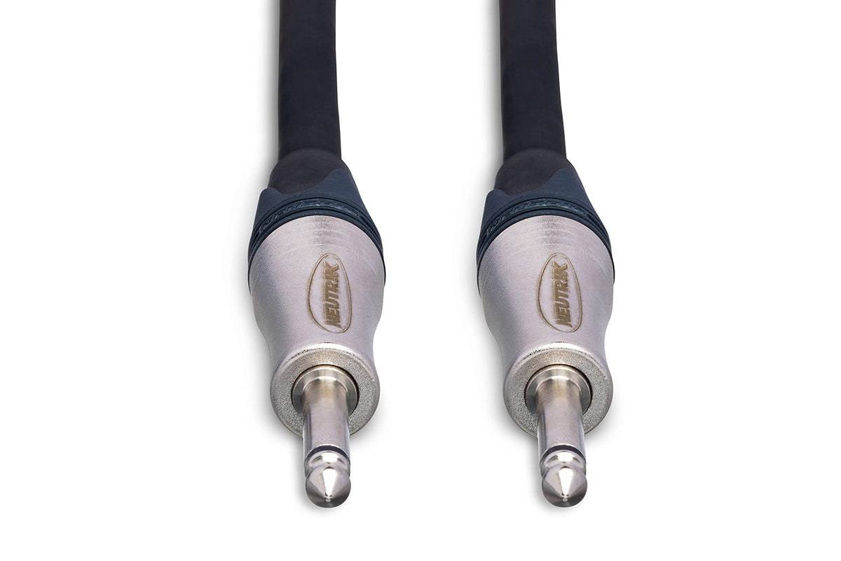 Hosa SKJ-210 Edge Speaker Cable, Neutrik 1/4 Inch TS to Same, 10 Feet