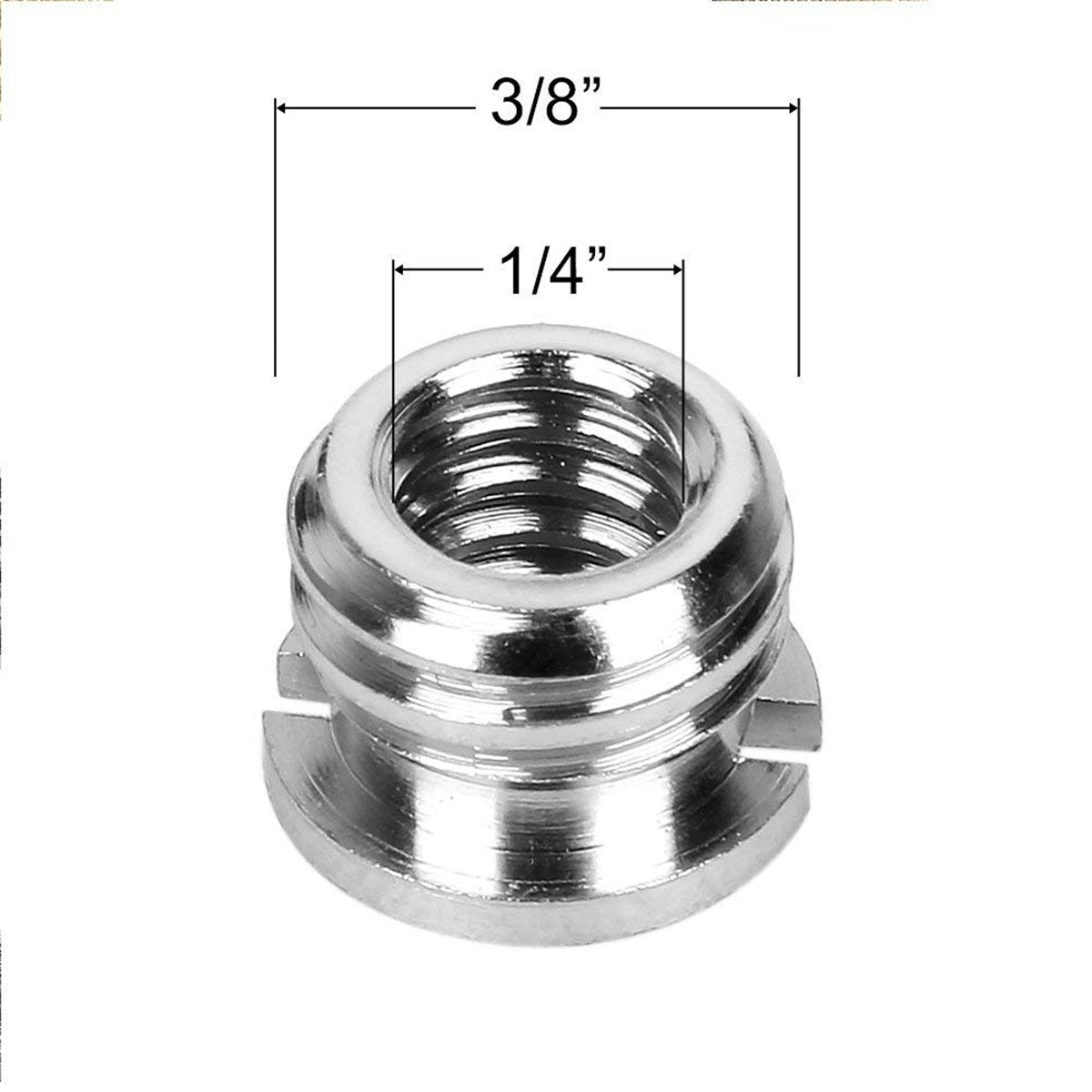 Camera 1/4"-20 to 3/8"-16 Reducer Bushing Convert Screw Adapter for Monopod, Tripod, Ballhead, Stand and Video Light DSLR SLR (10 Pack)
