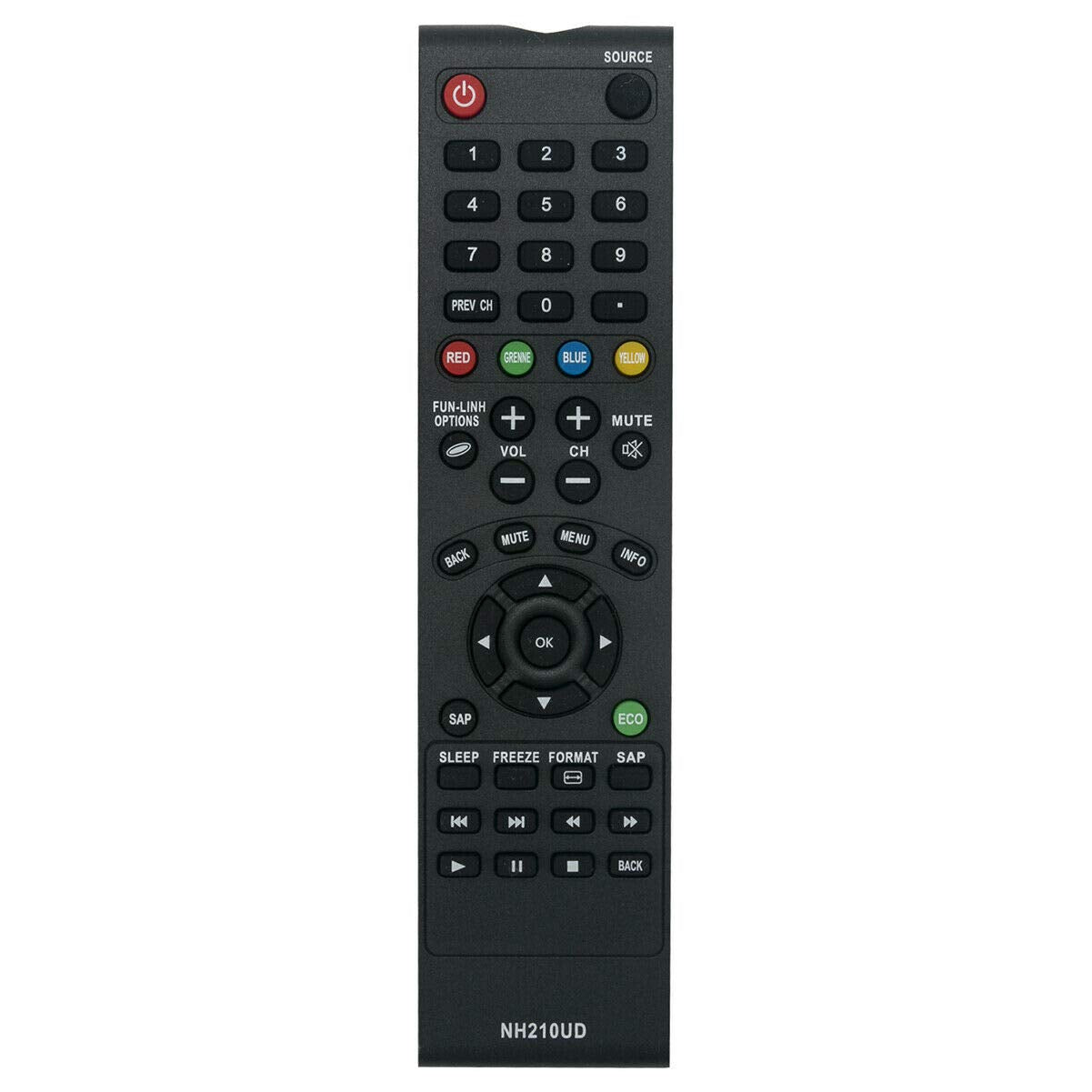 New NH210UD Replace Remote Control for Sylvania TV LC320SS2 LC401SS2 LC190SS2 LC220SS2