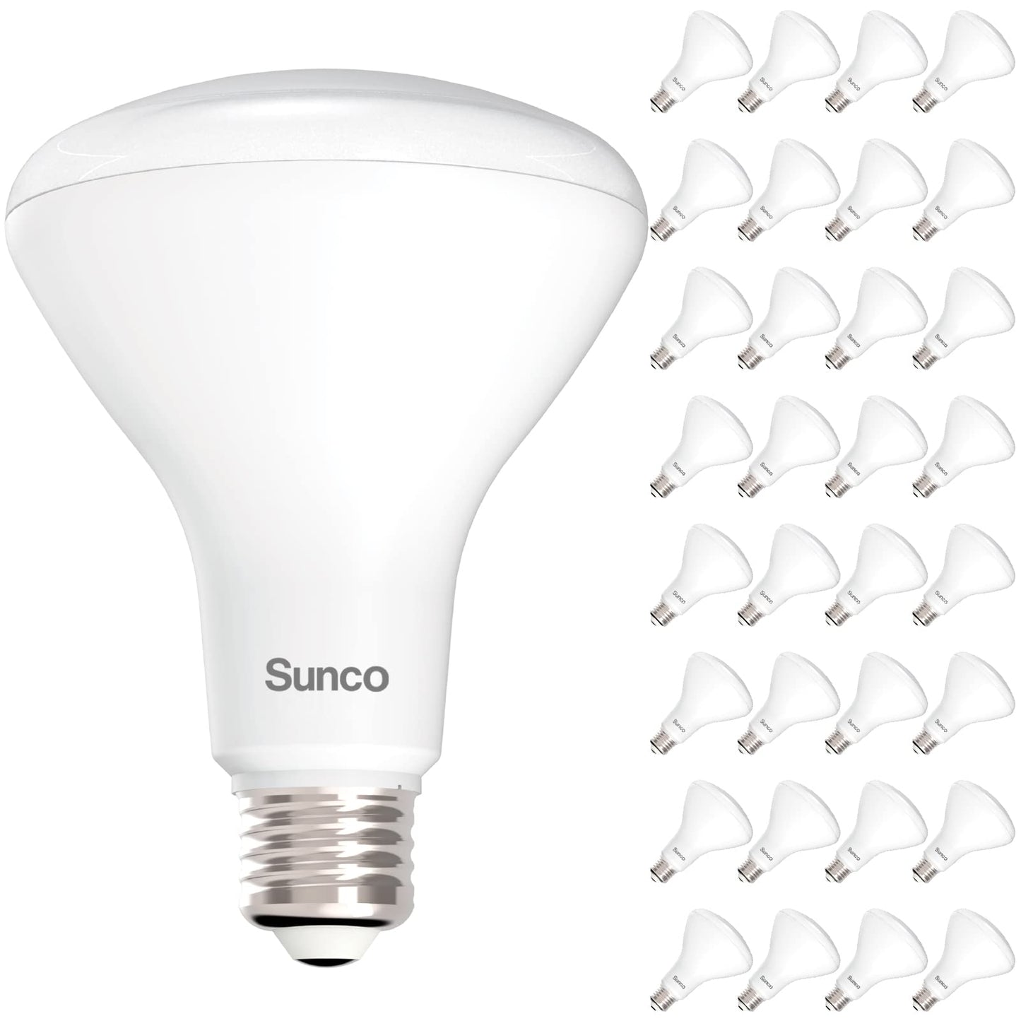 Sunco 32 Pack BR30 LED Bulb Flood Light, E26, 11W=65W, 5000K Daylight