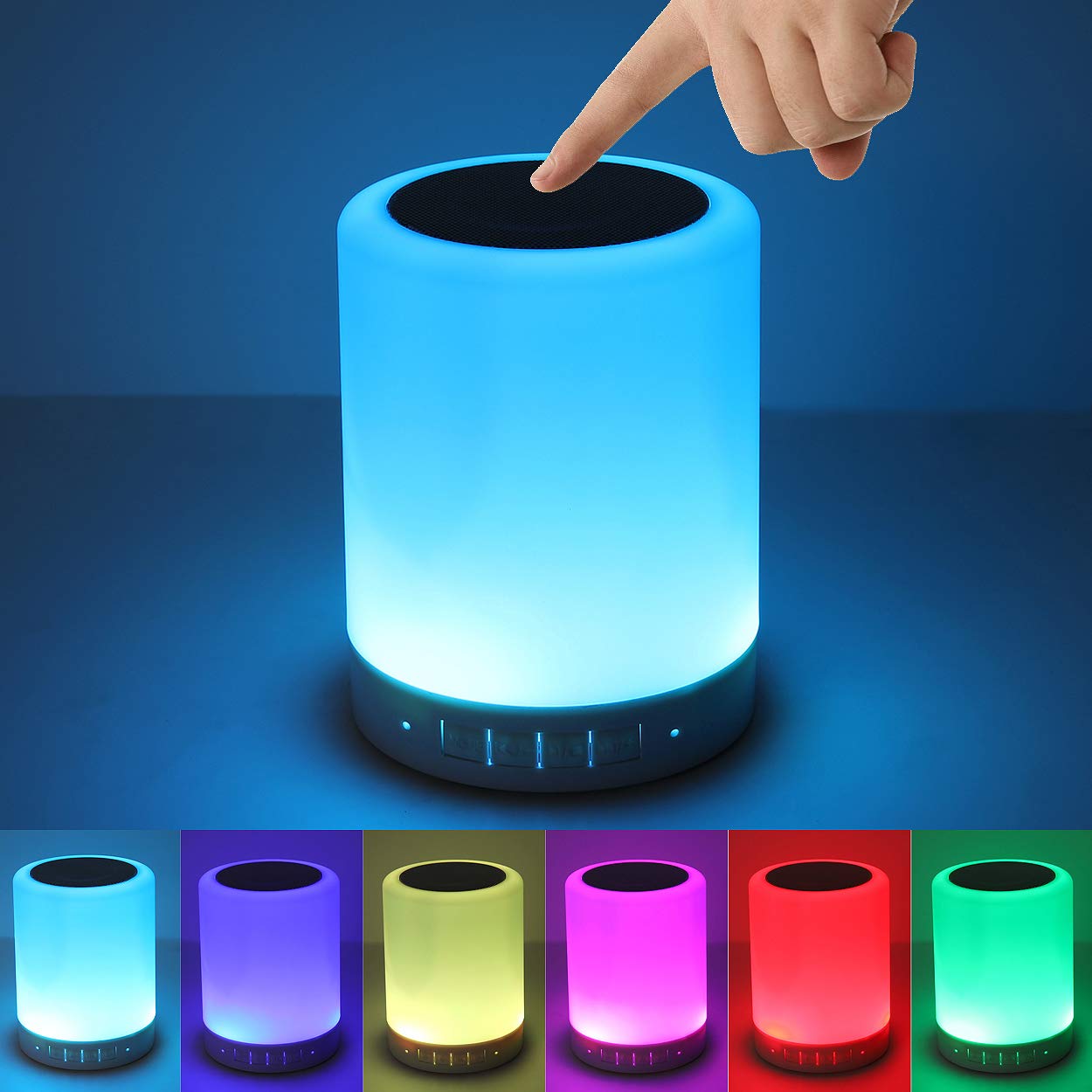 KPR Night Light Bluetooth Speaker, Portable Wireless Bluetooth Speakers, Touch Control Bedside Table Light, Outdoor Speakers Bluetooth, Best Gifts