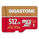 ?5-Years Data Recovery? GIGASTONE 512GB Micro SD Card, 4K Camera Pro, A2 V30 for Smartphone, Gopro, Action Cams, 4K UHD Video Recording, R/W up to