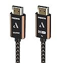 AUSTERE III Series Premium 4K Directional Active HDMI Cable 5m, 4K HDR, High Fidelity ARC, Gold Contacts & High Speed Flex Cable, 18Gbps for 4K60