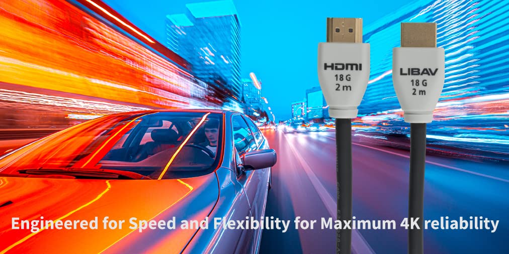 Liberty AV Zero-G 18G Super Flexible High Speed HDMI Cable Series 2.5M