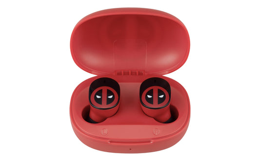 Deadpool Wireless Earbuds with Mic, Bluetooth Earbuds with Charging Case