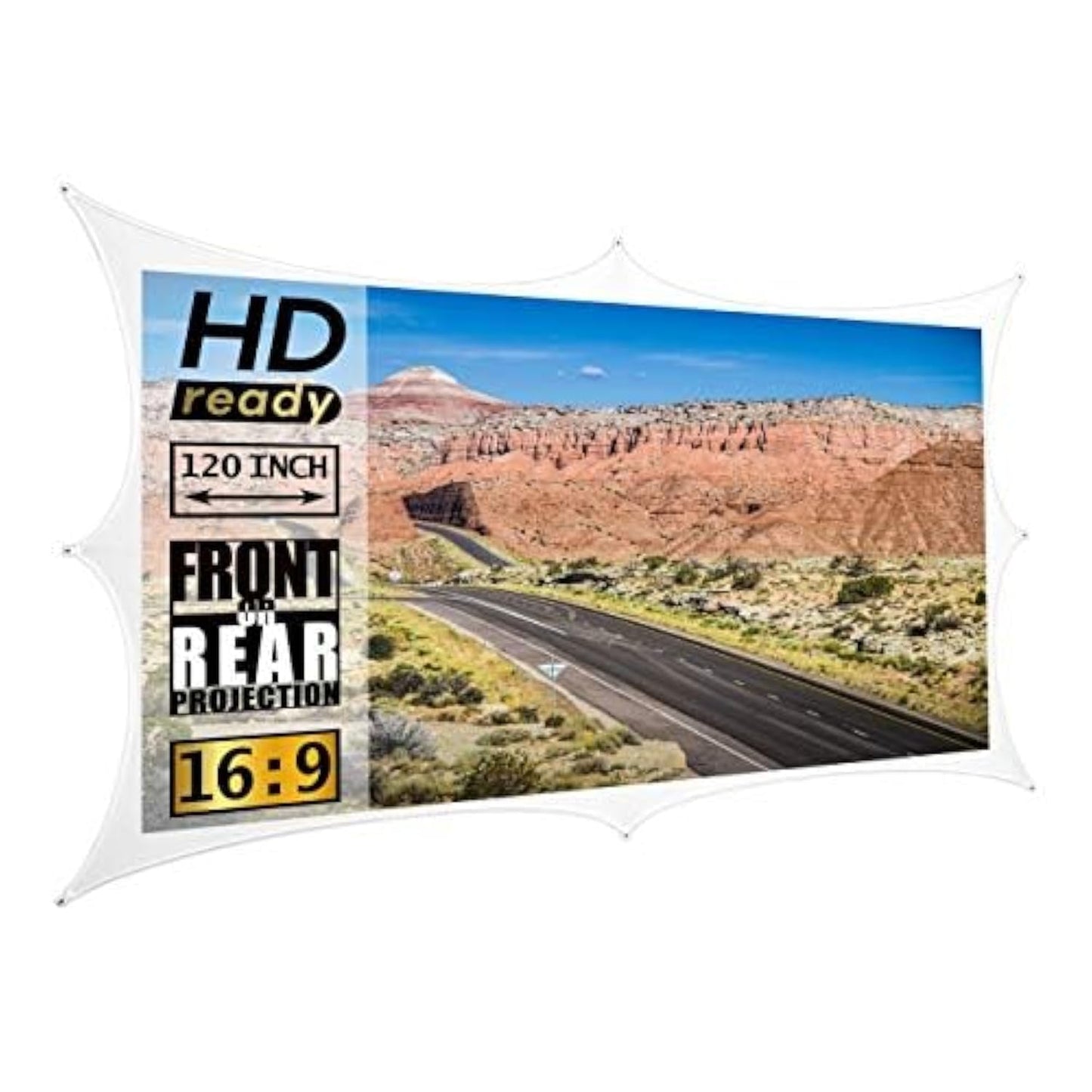 Stretch Projection Screen by Scrim FX - 120" x 72"