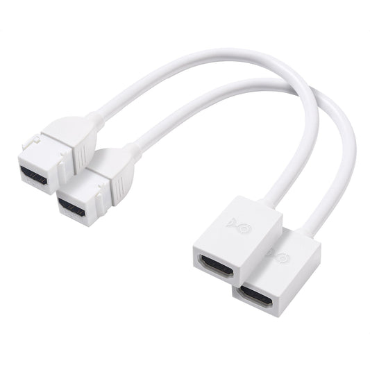 Cable Matters 2-Pack 48Gbps HDMI 2.1 Keystone Pigtail Cable - 8 Inches, Supports [8K@60Hz, 4K@240Hz, and HDR] 8K HDMI Keystone Pigtail Adapter