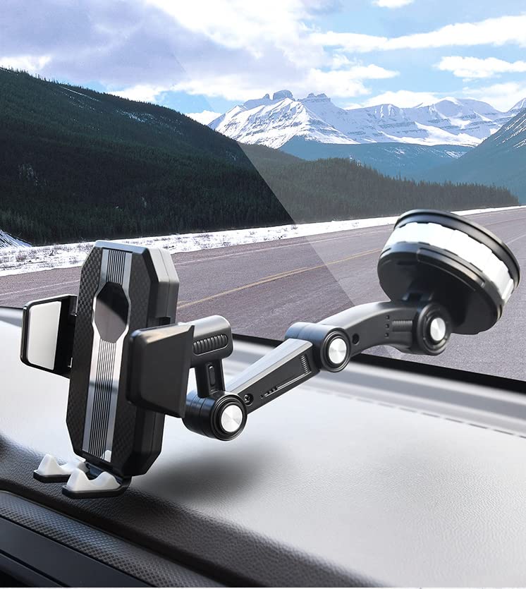 ZVATRA Adjustable and Rotatable Phone Holder for Car, Universal Compatible with iPhone 14, Green